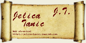 Jelica Tanić vizit kartica